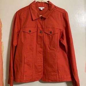 Charter Club Salmon denim jacket